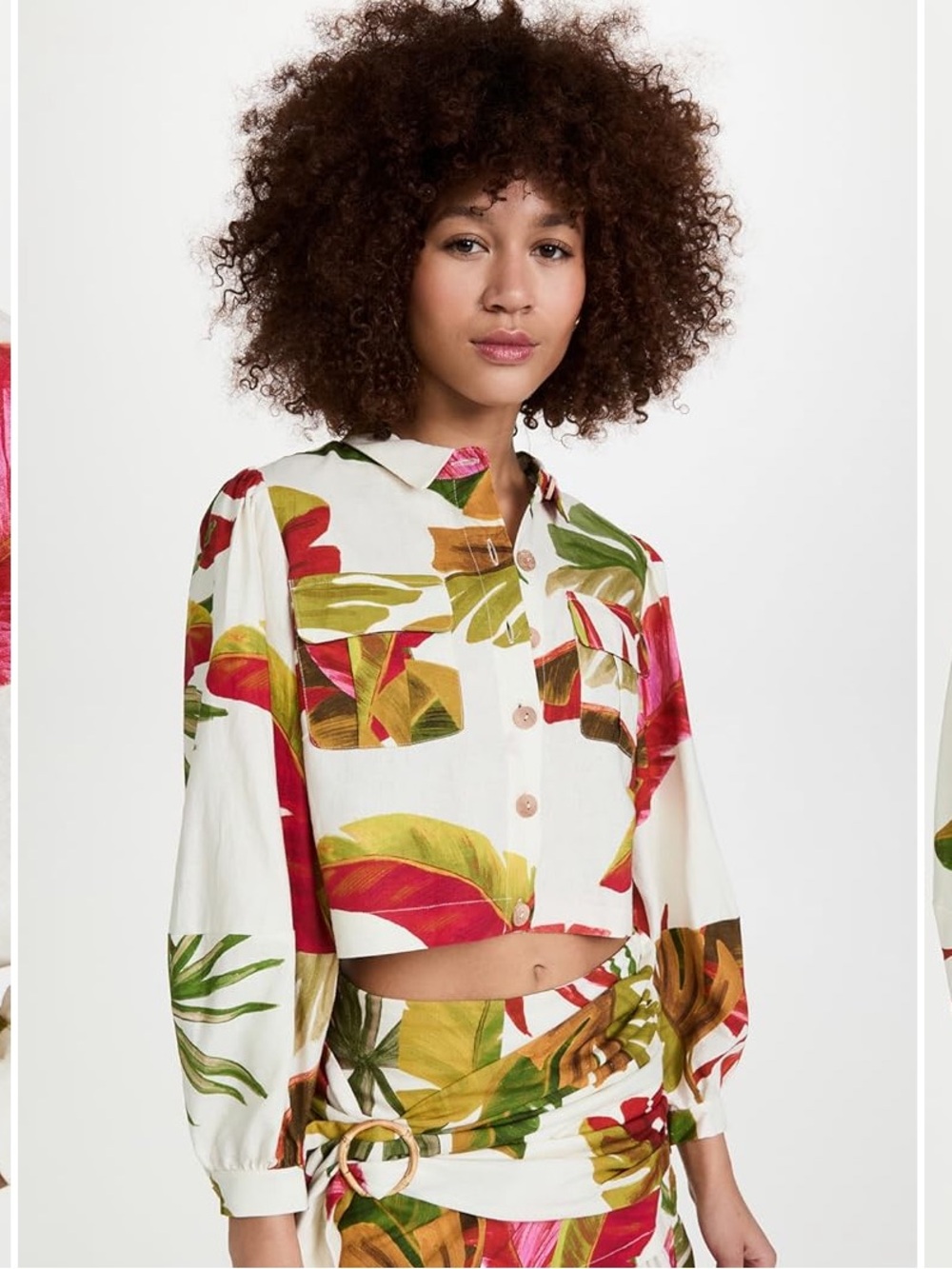 Farm Rio spring Forest Shirt Worn once